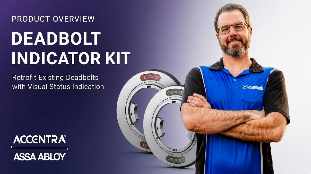 Trusted Tool Reviews ASSA-ABLOY ACCENTRA Deadbolt Indicator Retrofit Kit Easy Installation